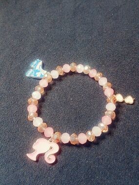 Beaded Barbie Charm Bracelet